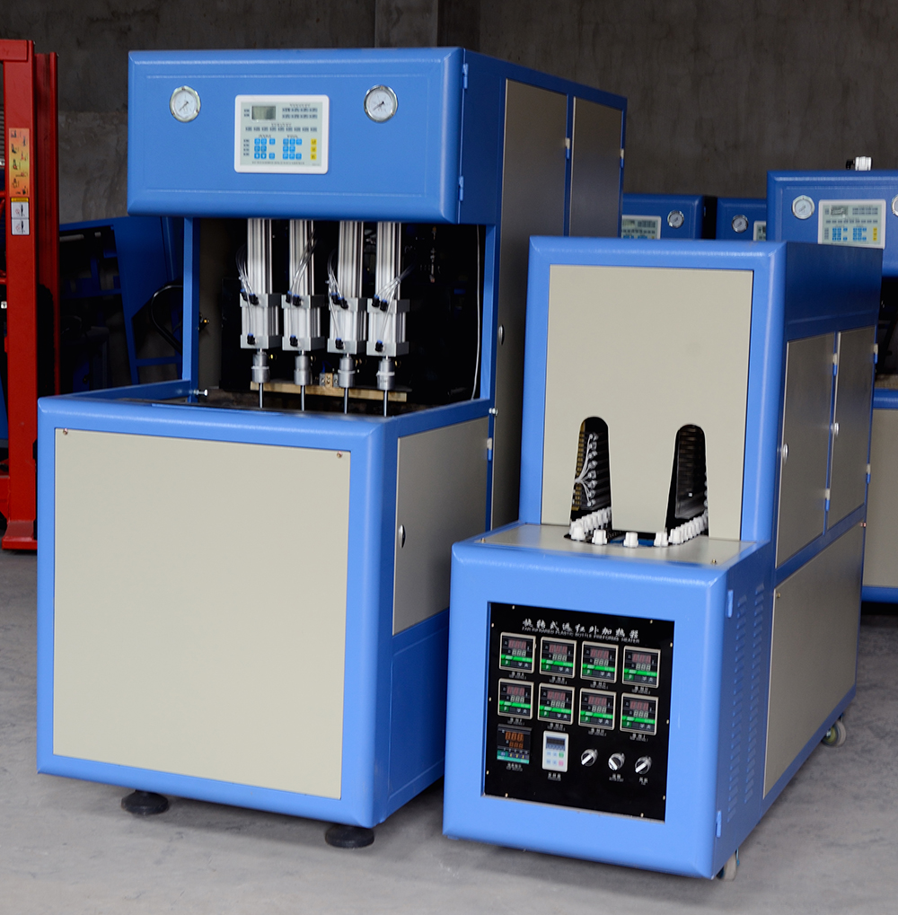High-Efficiency Semi-Automatic Four-Cavity PET Blow Molding Machine