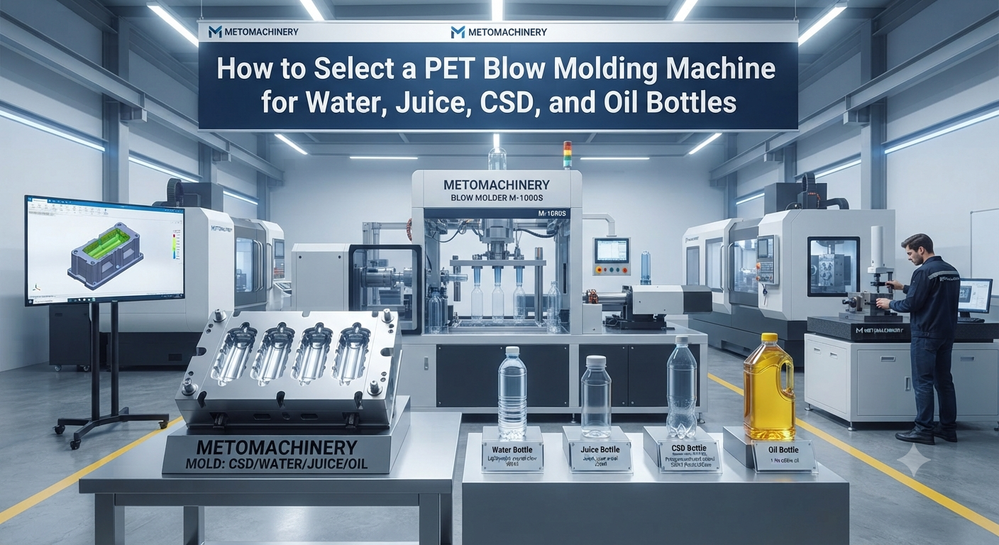 How to Select a PET Blow Molding Machine for Water, Juice, CSD, and Oil Bottles